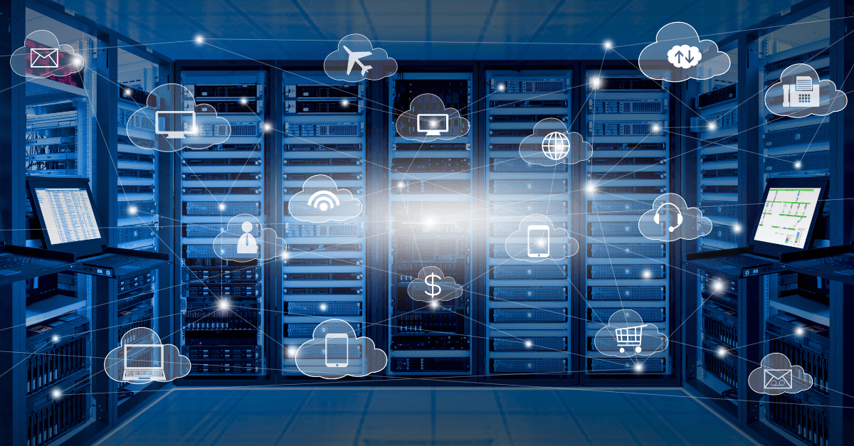 Imagen sobre bases de datos físicos y digitales en la nube de Azure