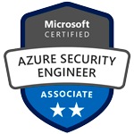 Insignia de certificación Azure Security Engineer Associate