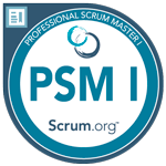 Insignia de Professional Scrum Master 1