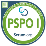 Insignia de Insignia de Professional Scrum Product Owner 1